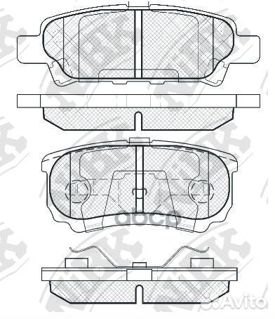 Колодки тормозные дисковые зад PN3502 NiBK