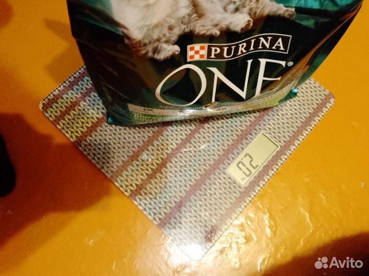 Корм purina one сухой для домашних кошек неполный