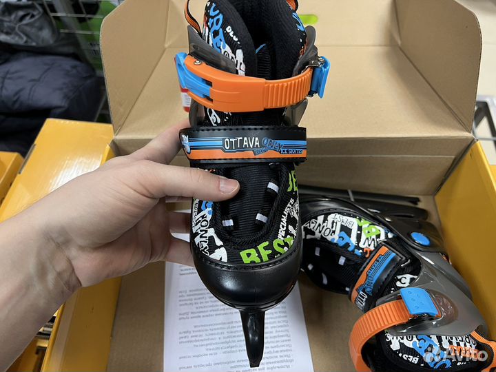 Коньки ледовые раздвижные