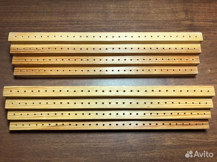 Подставка для фрез деревянная 4-хъярусная (96 шт)