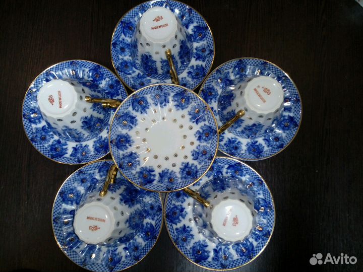 Сервиз чай. Л.Ф.З. чайные пары. U.S.S.R. С.С.С.Р