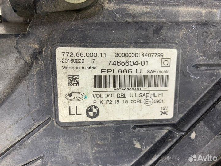 Фара правая Bmw 750I G11 Г11 N63B44 4 2017