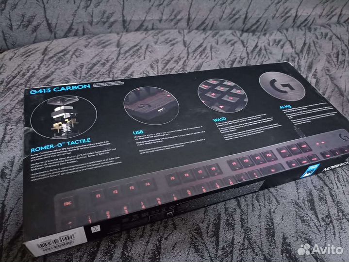 Игровая клавиатура Logitech G413 Carbon. Новая