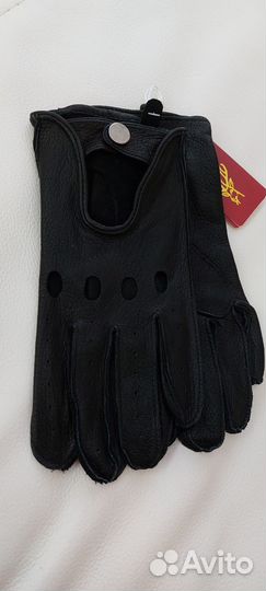 Водительские перчатки мужские из оленьей кожи