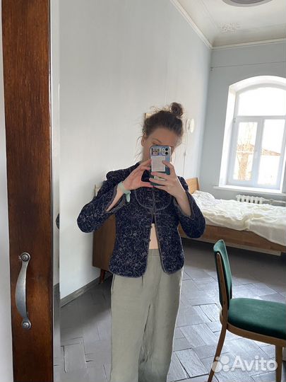 Винтажный стёганая рубашка