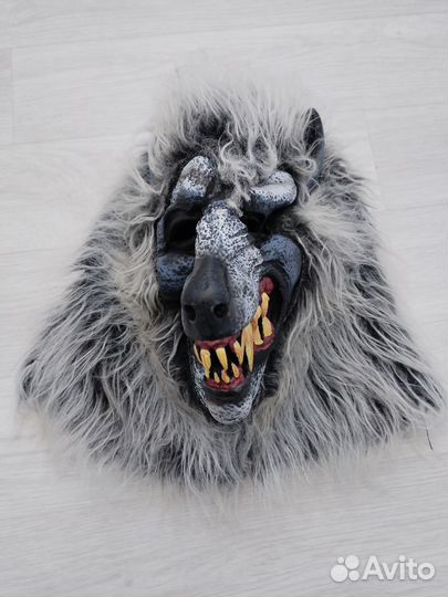 Маска карнавальная волк оборотень на Хэллоуин