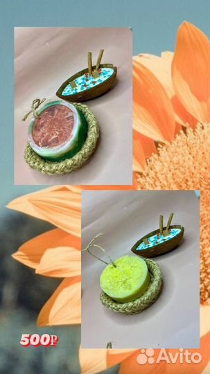 Набор ручной работы мыло+мыльница