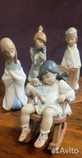 Фарфоровые антикварные статуэтки лладро