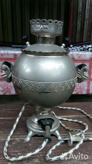 Самовар латунный электрическмй СССР 1982г