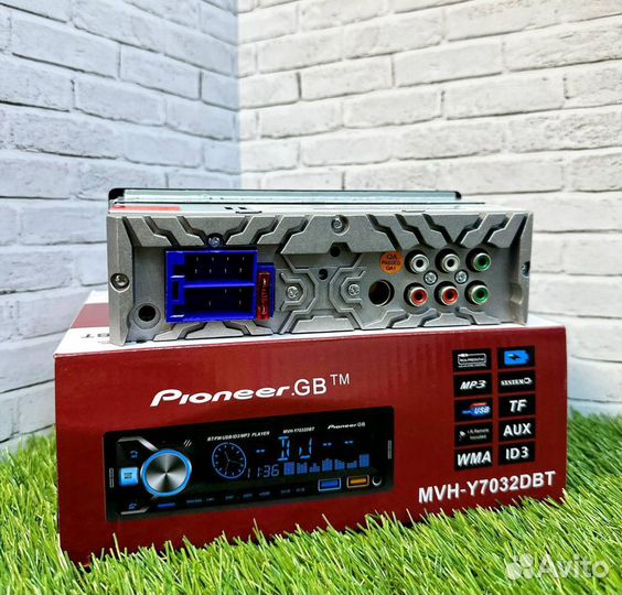 Магнитола pioneer 1din с bluetooth