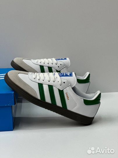 Кеды Adidas Samba OG White Green