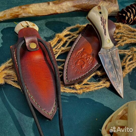 Шейный авторский нож 