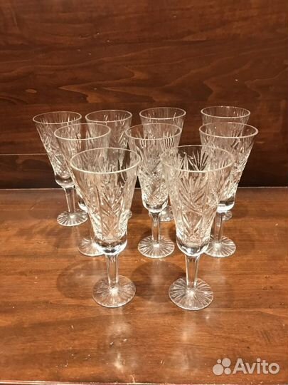Фужеры. Бокалы. Хрусталь. снежинка. СССР