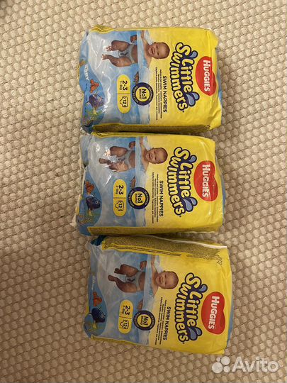 Подгузники для плавания huggies 2-3