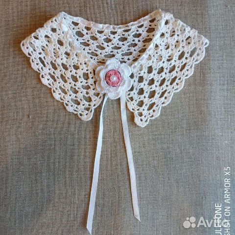 Воротник крючком