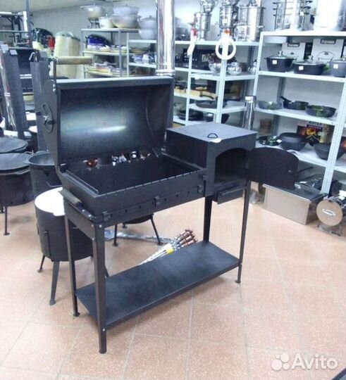 Мангал коптильня смокер, печ под казан