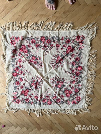 Павловопосадский шерстяной платок СССР