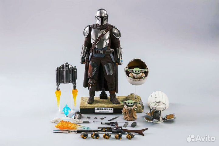 Hot toys Mandalorian and Child delux TMS015 star