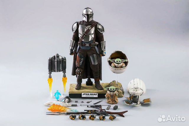 Hot toys Mandalorian and Child delux TMS015 star