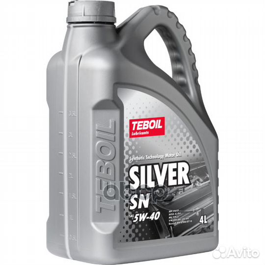 5W-40 Silver SN 4л (полусинт. мотор. масло) Teboil