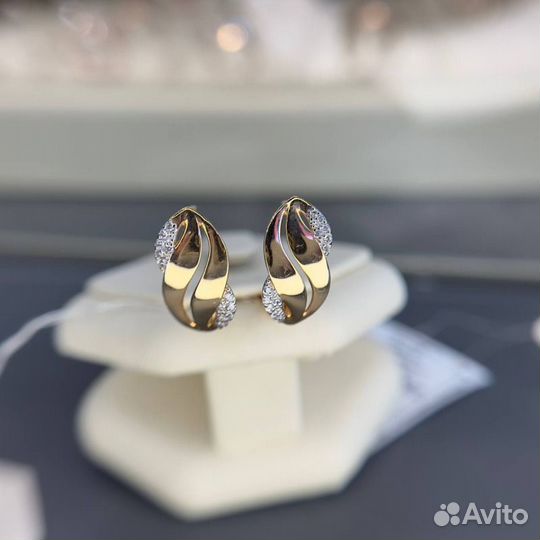 Золотые серьги 585 золото