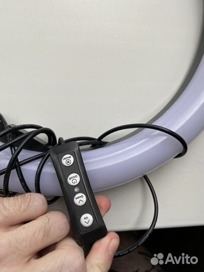 Кольцевая лампа теплый/холлодный свет