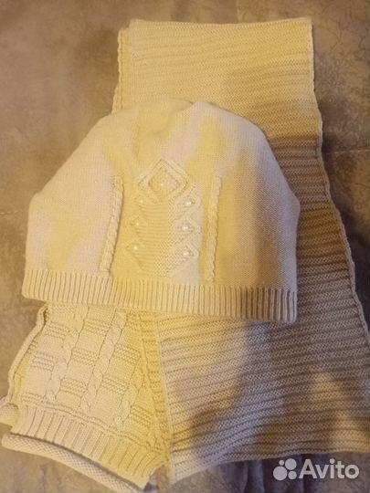 Комплект шапка, шарф