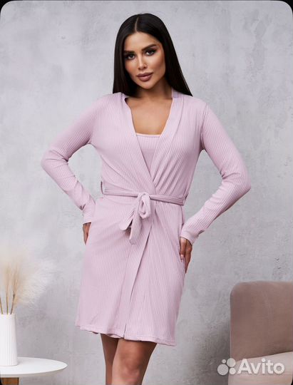 Домашний комплект с халатом