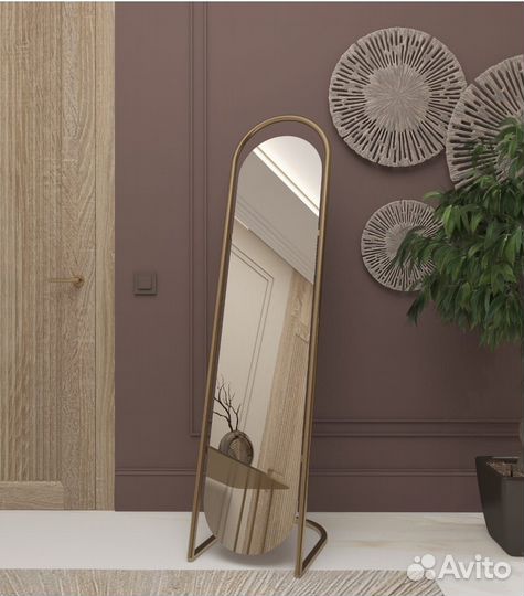 Зеркало напольное в полный рост в металл. раме