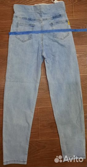 Джинсы голубые для беременных 42-44