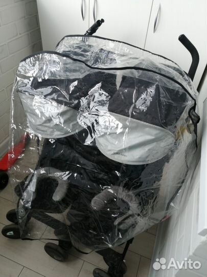 Прогулочная коляска трость для двойни
