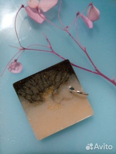 Кулон подвеска, эпоксидная смола