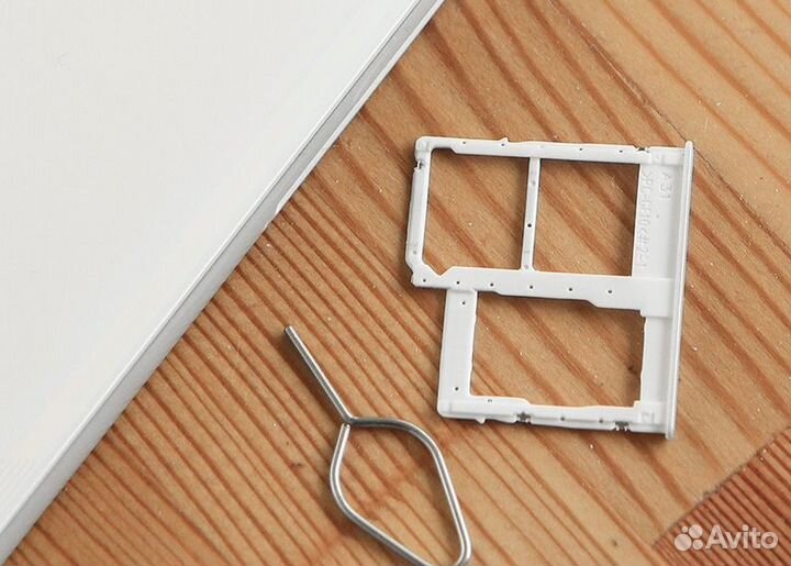 Лоток симкарты Samsung A31 белый