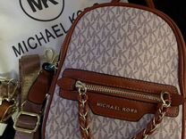 Рюкзак Michael Kors (MK) бело-коричневый