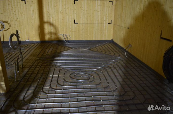 Монтаж теплого пола, систем водоснабжения