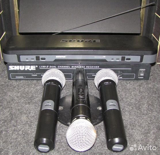 Микрофоны Shure SM 58 PGX GLX 3шт Pro Вокал Радио