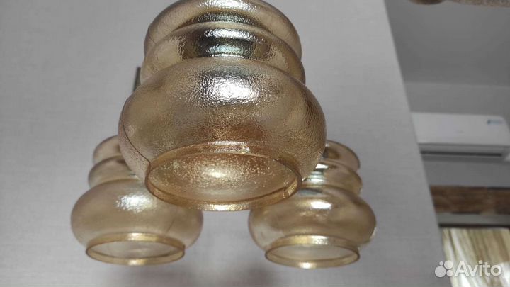 Люстра винтажная потолочная СССР 1970-е