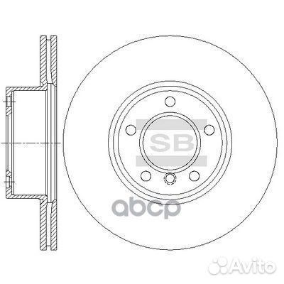 Диск тормозной BMW 3 E90/91/92 2.0-2.5 05/X1 E