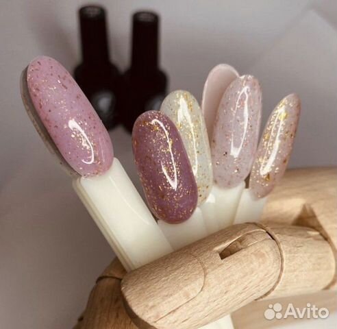 Камуфлирующие гель-лаки с поталью