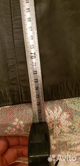 Кожаная юбка натуральная длинная