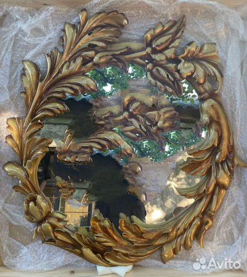 Резная рама, ручная работа с зеркалом