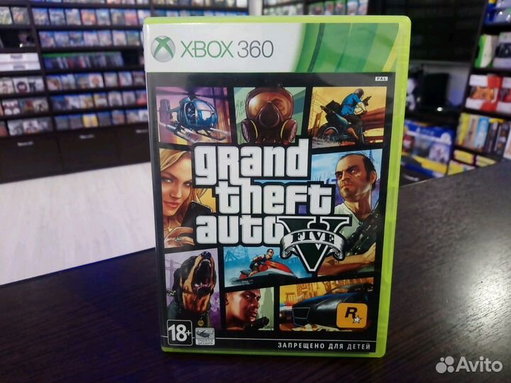 Grand thef auto five 5 бу xbox 360 обмен продажа