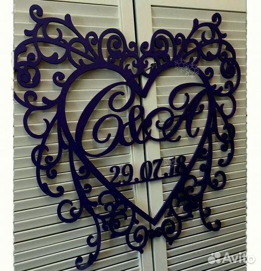 Монограмма на свадьбу