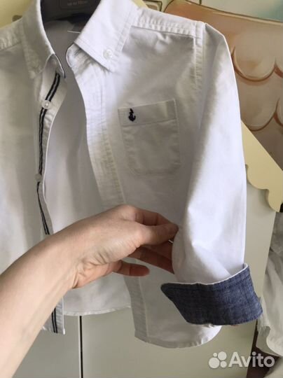 Рубашка белая для мальчика 3 г