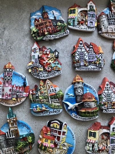 Магнитики на холодильник.Калининград