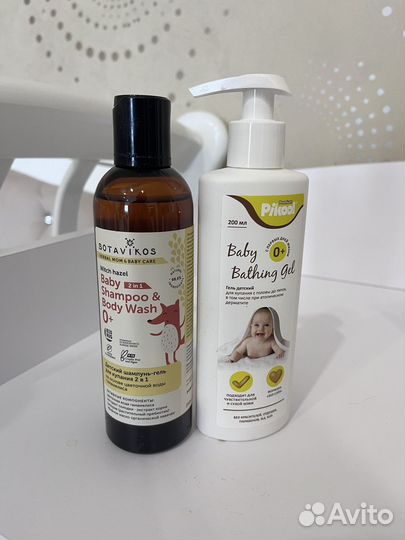 Детский гель и шампунь от 0+