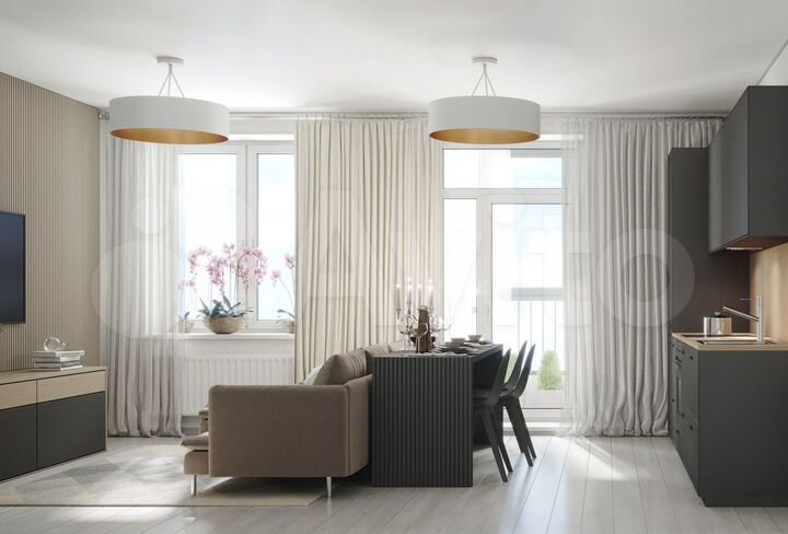 2-к. квартира, 40,1 м², 17/25 эт.