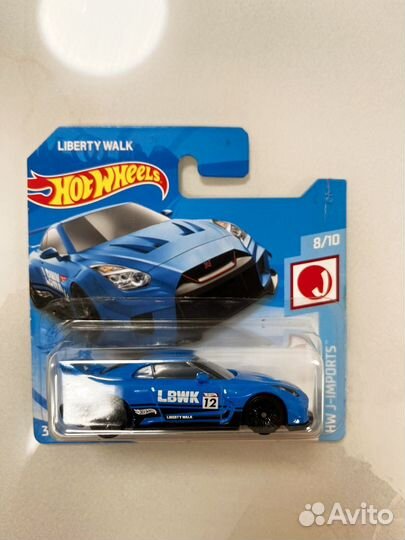 Hot wheels nissan gtr r35 liberty walk ver.2 синий