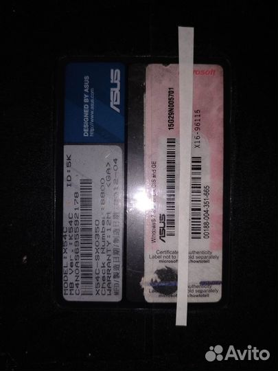 Ноутбук asus Intel Core i3-2350M 2,30GHz ROM 6GB