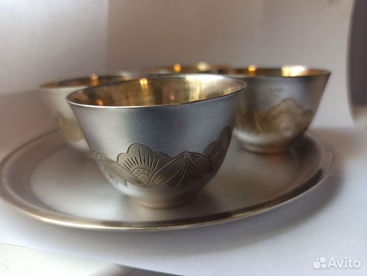 Мельхиоровые стопки коньячные СССР